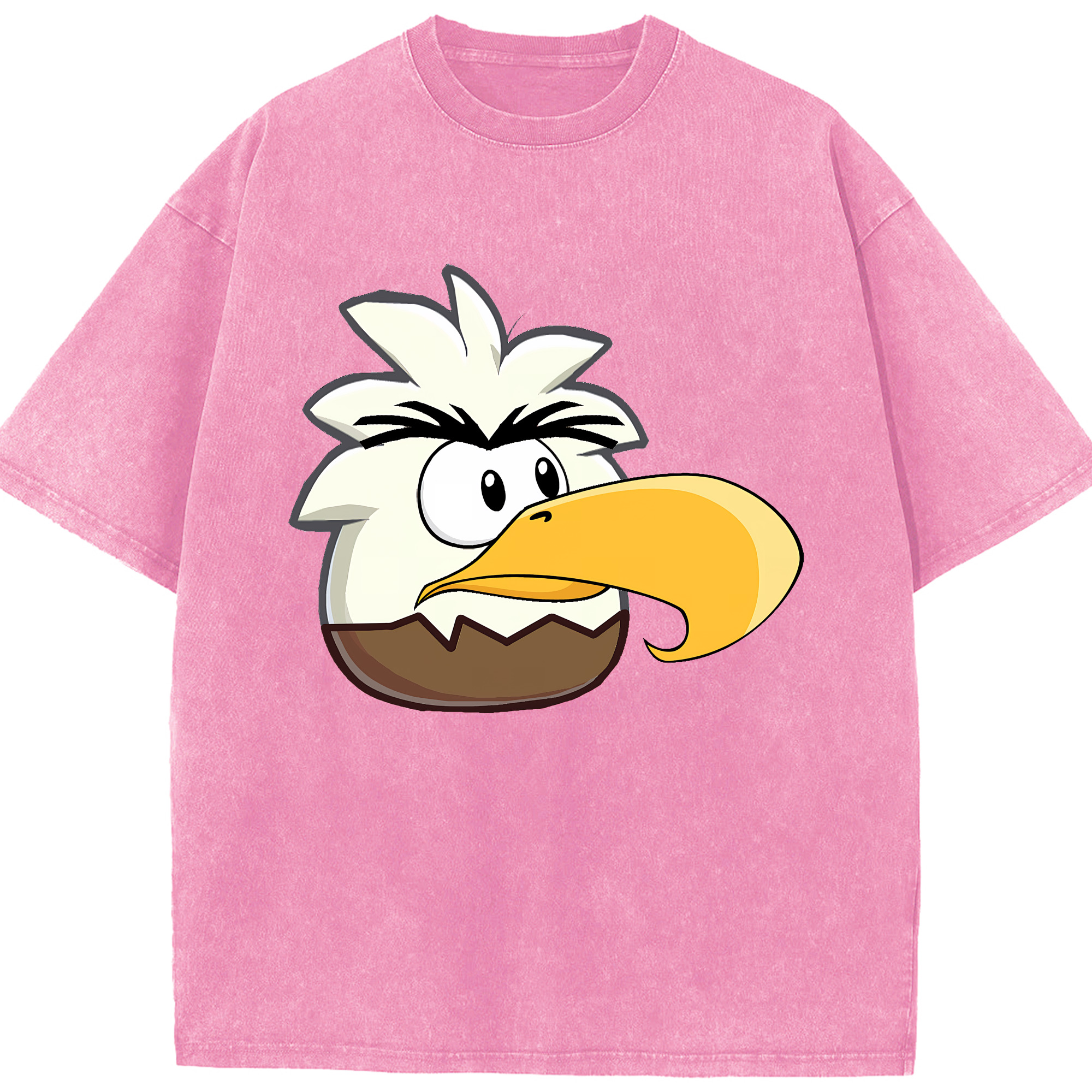 （画像用） Angry Birds アングリーバード 綿100% ヴィンテージ風 半袖Tシャツ（フロントプリント）